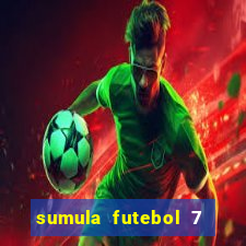 sumula futebol 7 society excel